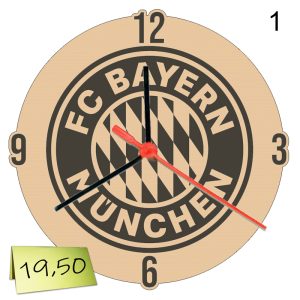 Гравиран стенен часовник "Bayern"