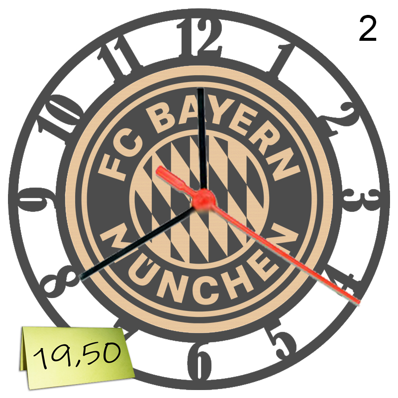 Гравиран стенен часовник "Bayern" - Image 2