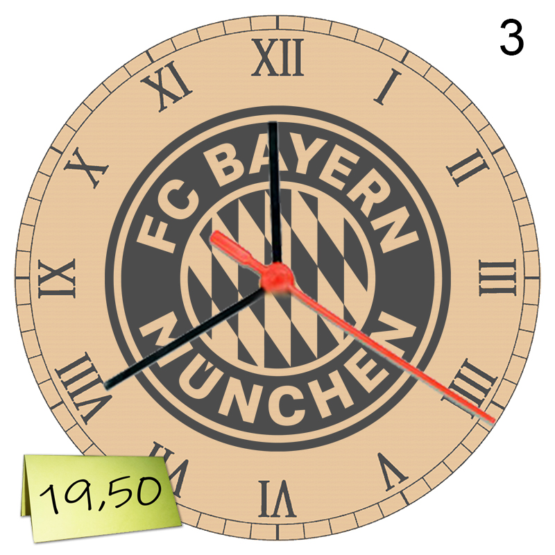 Гравиран стенен часовник "Bayern" - Image 3