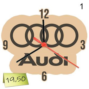 Гравиран стенен часовник „Audi“