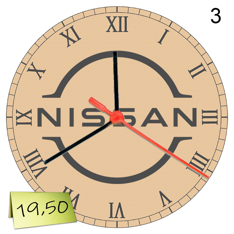 Гравиран стенен часовник „Nissan“ - Image 5