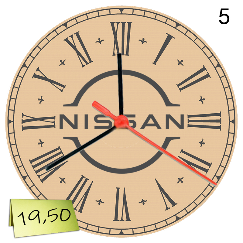 Гравиран стенен часовник „Nissan“ - Image 3