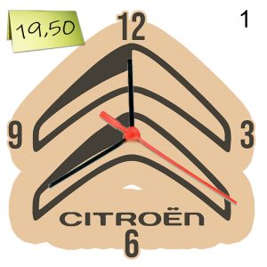 Гравиран стенен часовник „Citroen“