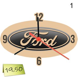 Гравиран стенен часовник „Ford“