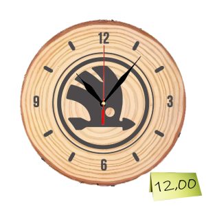 Гравиран настолен часовник „Skoda“