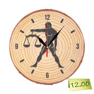 Гравиран настолен часовник „Везни“