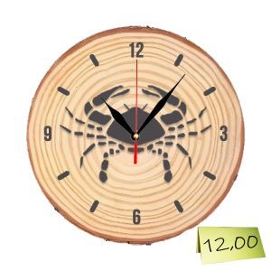 Гравиран настолен часовник „Рак“