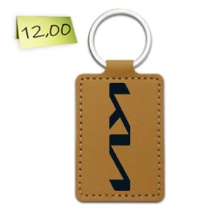 Гравиран кожен ключодържател „Kia“