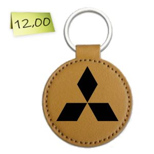 Гравиран кожен ключодържател „Mitsubishi“