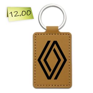 Гравиран кожен ключодържател „Renault“