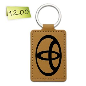 Гравиран кожен ключодържател „Toyota“