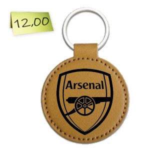 Гравиран кожен ключодържател "Arsenal"