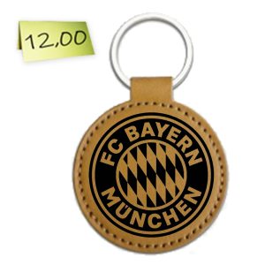 Гравиран кожен ключодържател „Bayern“