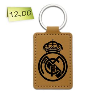 Гравиран кожен ключодържател „Real Madrid“