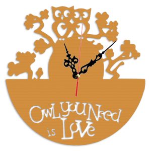 Стенен часовник "Owl you Need is Love"