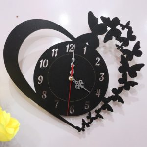 Стенен часовник „Butterfly Heart“