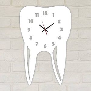 Стенен часовник за зъболекари „Tooth Shaped Wall Clock“