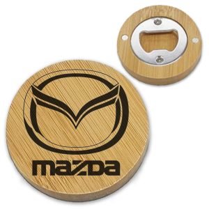 Дървена отварачка-магнит „Mazda“